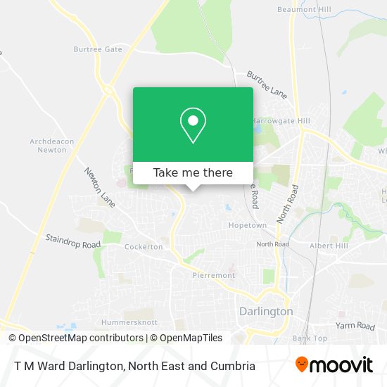 T M Ward Darlington map