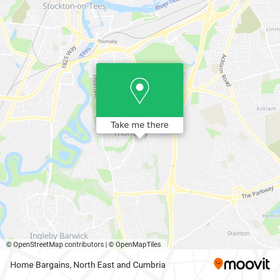 Home Bargains map