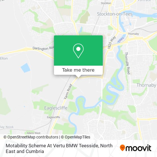 Motability Scheme At Vertu BMW Teesside map