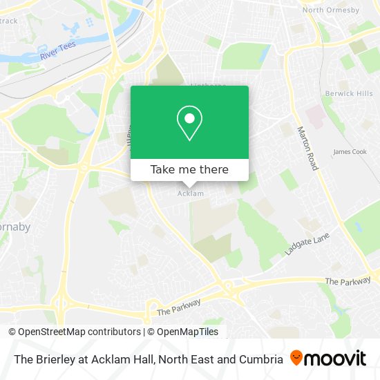 The Brierley at Acklam Hall map