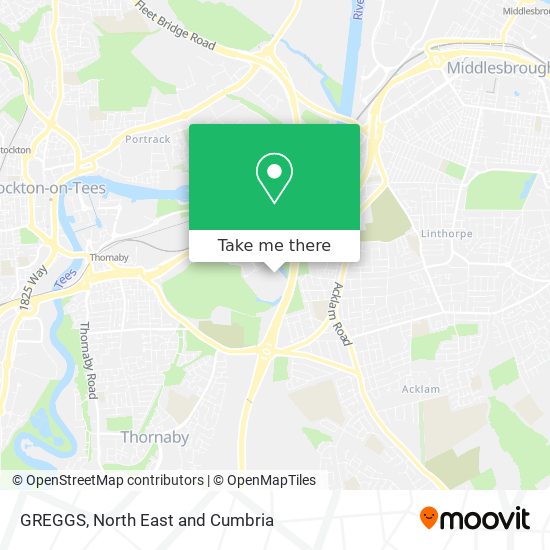 GREGGS map