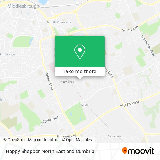 Happy Shopper map