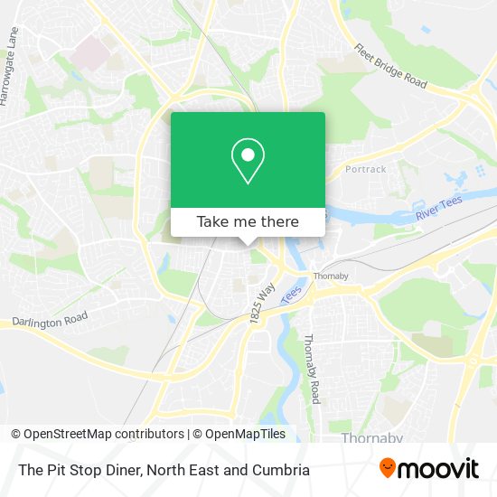 The Pit Stop Diner map