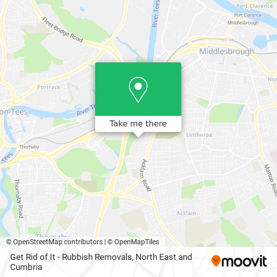 Get Rid of It - Rubbish Removals map