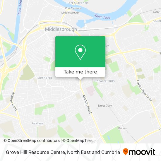 Grove Hill Resource Centre map