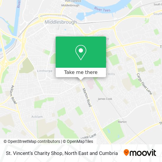 St. Vincent's Charity Shop map