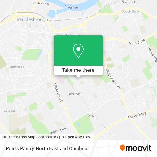 Pete's Pantry map