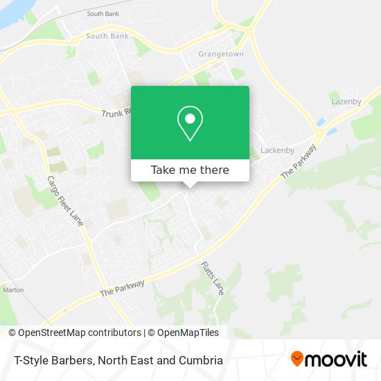 T-Style Barbers map