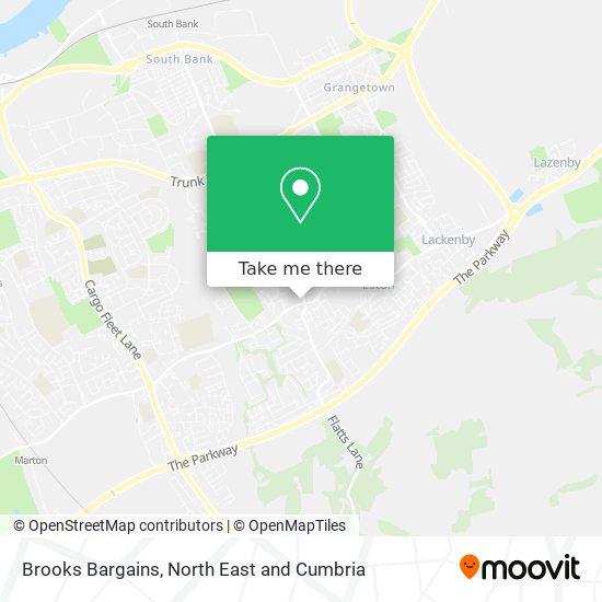 Brooks Bargains map