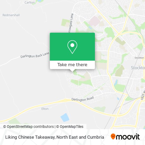 Liking Chinese Takeaway map