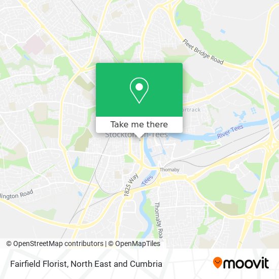 Fairfield Florist map