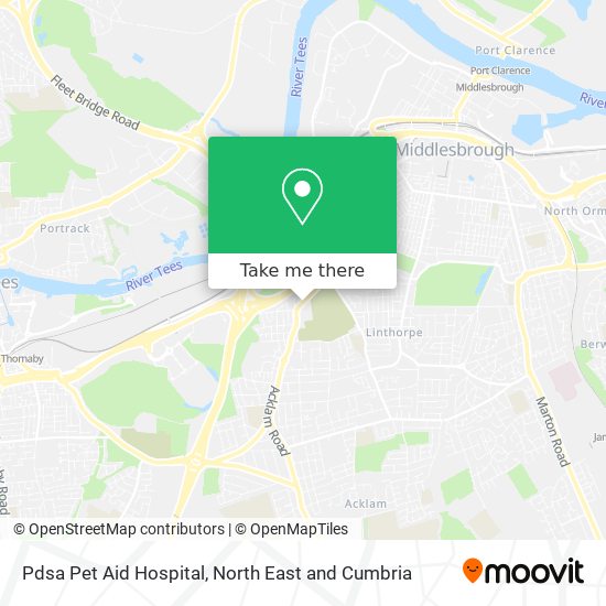 Pdsa Pet Aid Hospital map