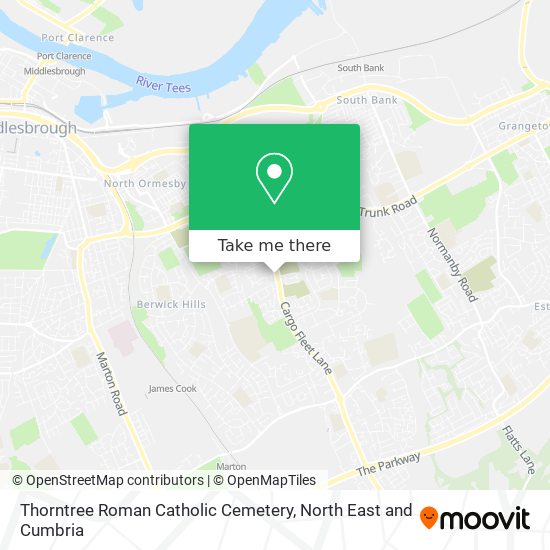 Thorntree Roman Catholic Cemetery map