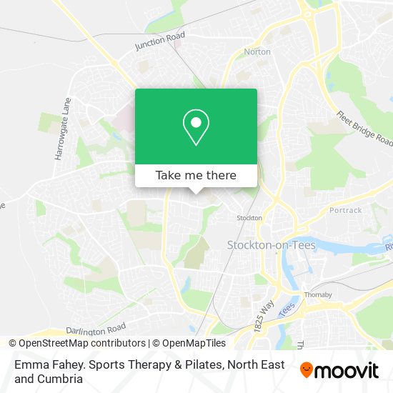Emma Fahey. Sports Therapy & Pilates map