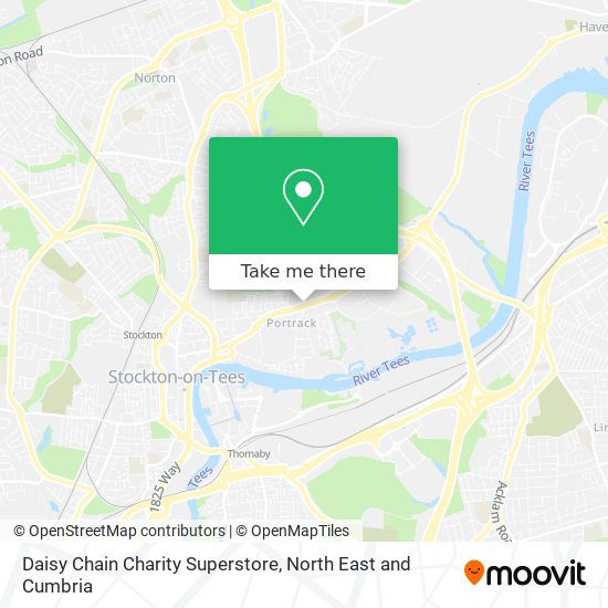 Daisy Chain Charity Superstore map
