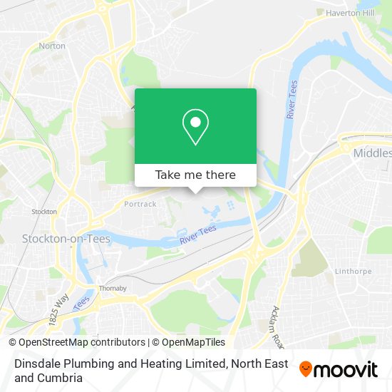 Dinsdale Plumbing and Heating Limited map
