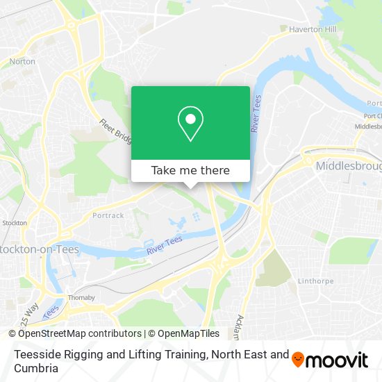 Teesside Rigging and Lifting Training map
