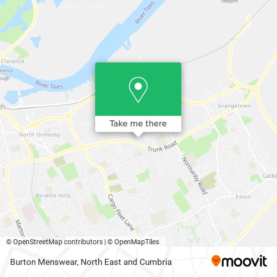 Burton Menswear map