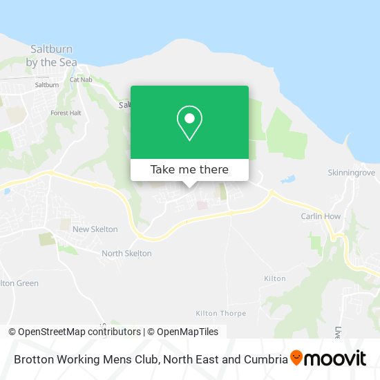 Brotton Working Mens Club map