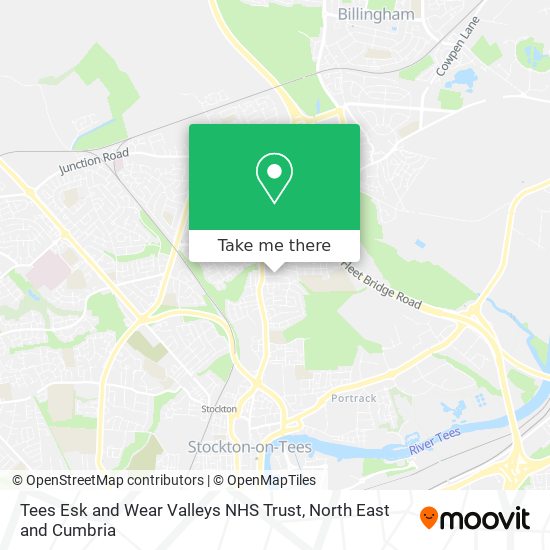 Tees Esk and Wear Valleys NHS Trust map