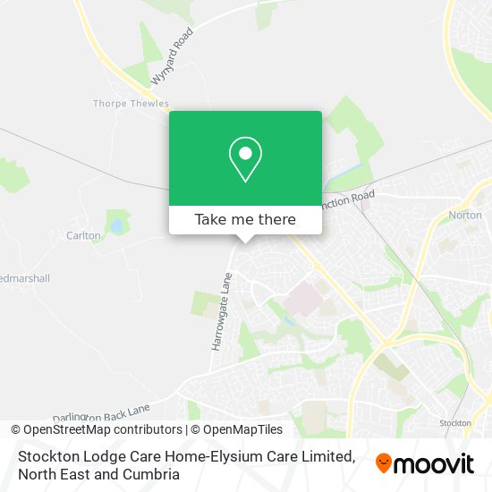 Stockton Lodge Care Home-Elysium Care Limited map