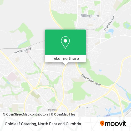 Goldleaf Catering map