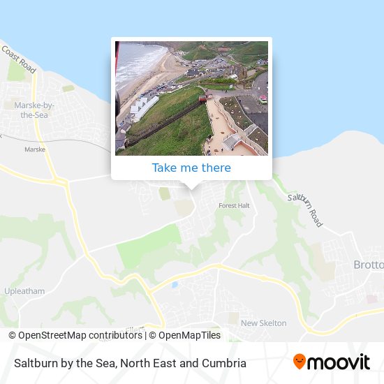 Saltburn by the Sea map