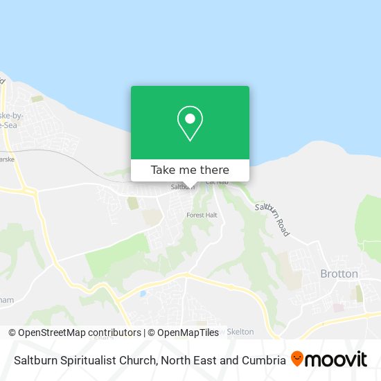 Saltburn Spiritualist Church map