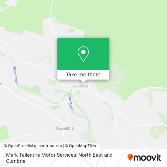 Mark Tallentire Motor Services map
