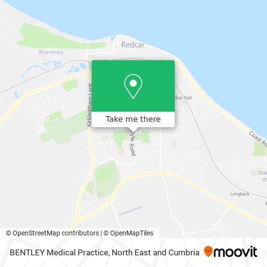 BENTLEY Medical Practice map