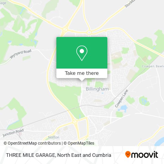 THREE MILE GARAGE map