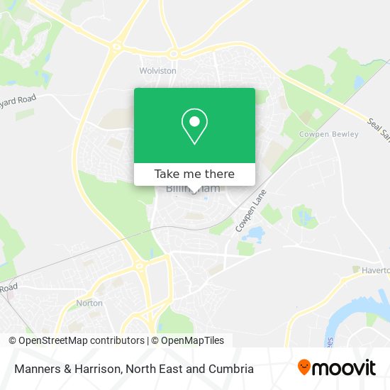 Manners & Harrison map