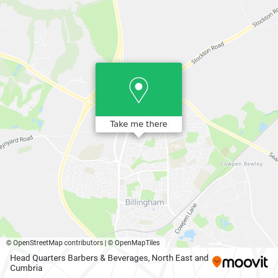 Head Quarters Barbers & Beverages map