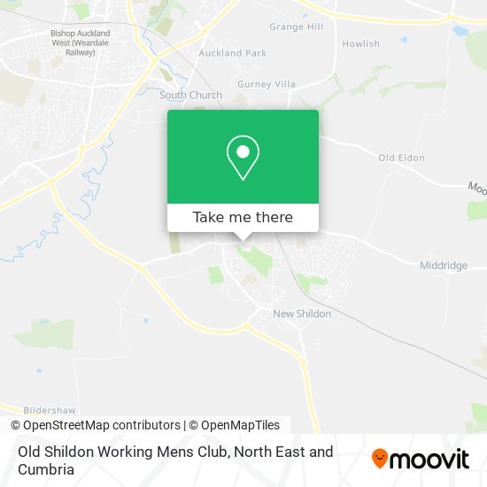 Old Shildon Working Mens Club map