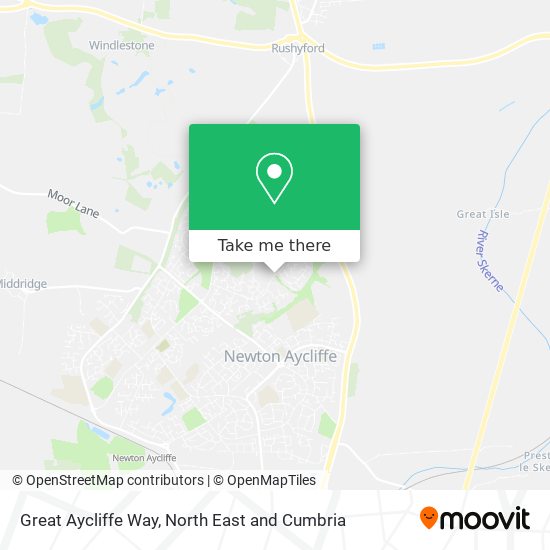 Great Aycliffe Way map