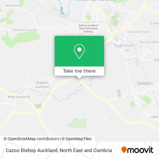 Cazoo Bishop Auckland map