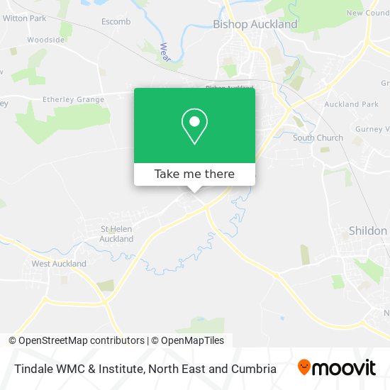 Tindale WMC & Institute map