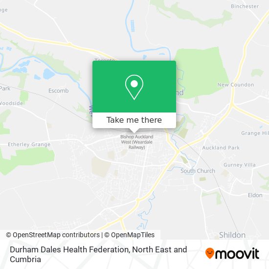 Durham Dales Health Federation map