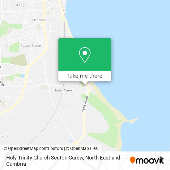Holy Trinity Church Seaton Carew map