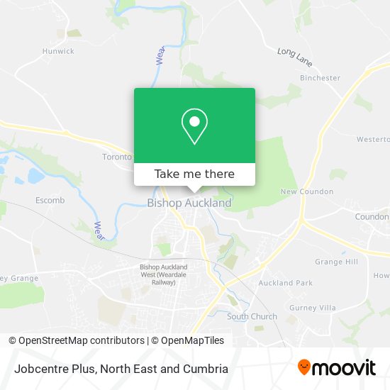 Jobcentre Plus map