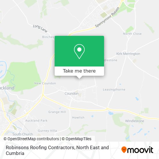 Robinsons Roofing Contractors map