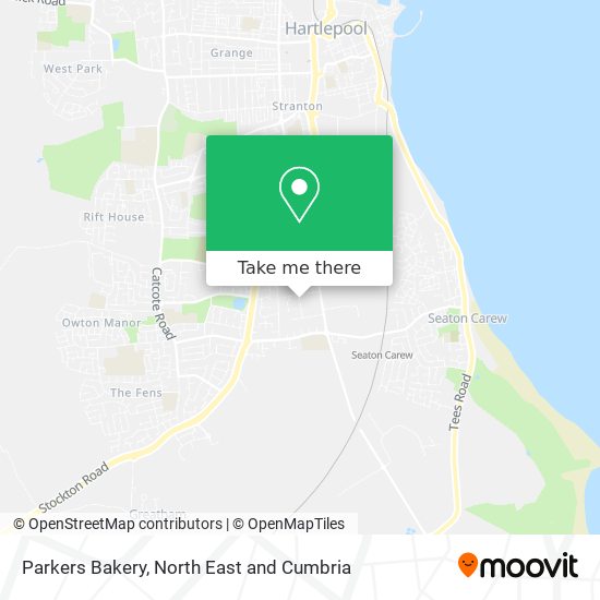 Parkers Bakery map