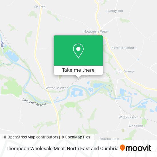 Thompson Wholesale Meat map