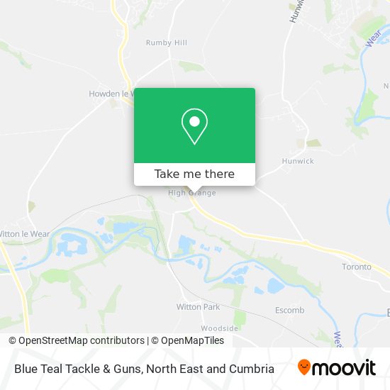 Blue Teal Tackle & Guns map