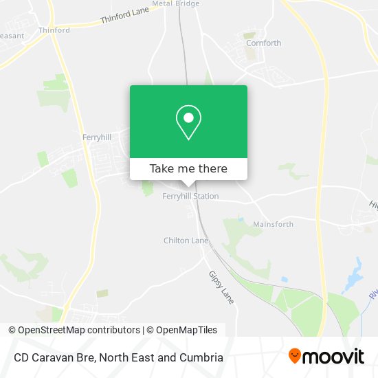 CD Caravan Bre map