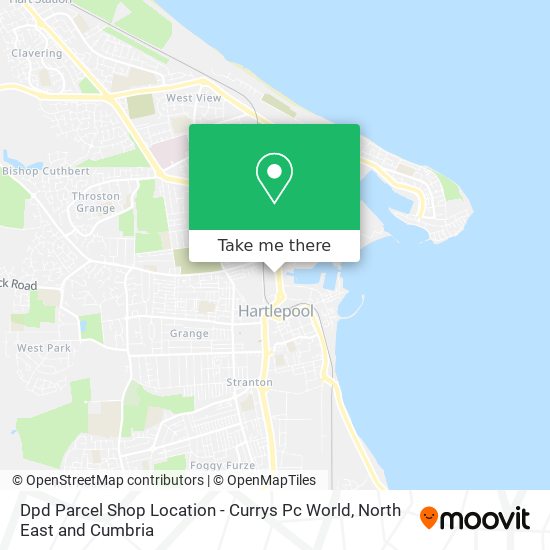 Dpd Parcel Shop Location - Currys Pc World map