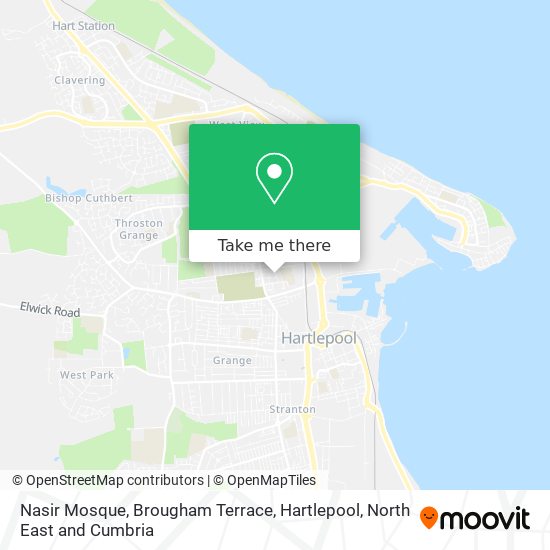 Nasir Mosque, Brougham Terrace, Hartlepool map