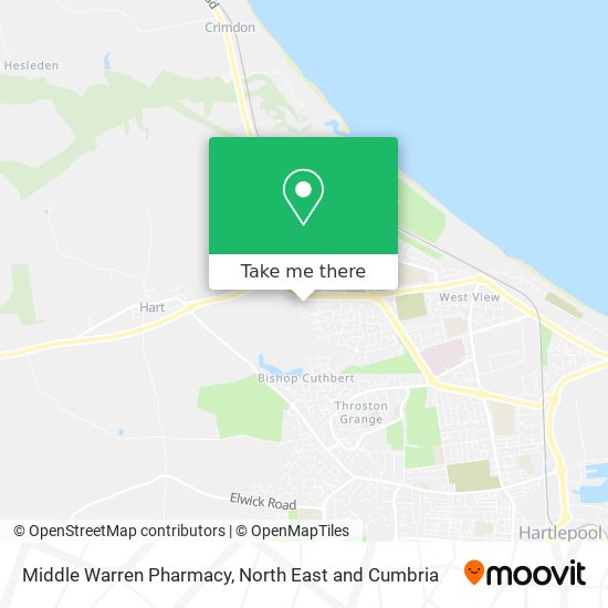 Middle Warren Pharmacy map