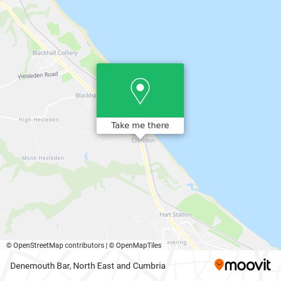 Denemouth Bar map