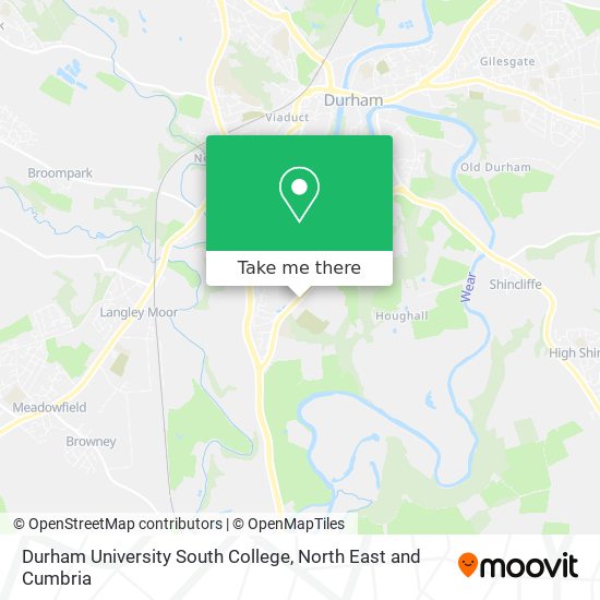 Durham University South College map